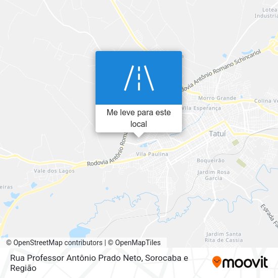 Rua Professor Antônio Prado Neto mapa