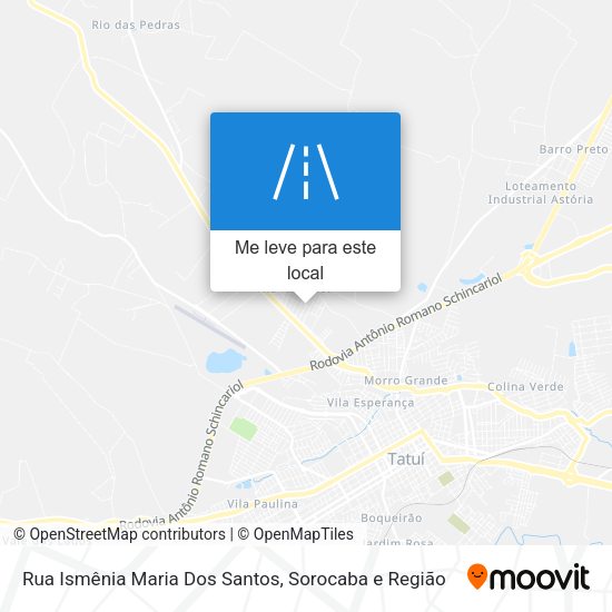 Rua Ismênia Maria Dos Santos mapa