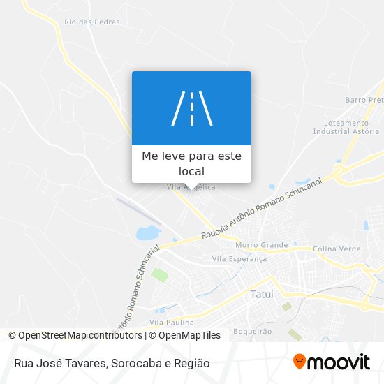 Rua José Tavares mapa