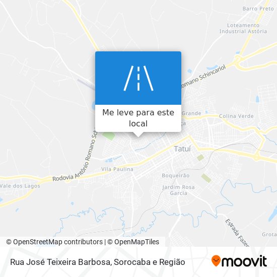 Rua José Teixeira Barbosa mapa