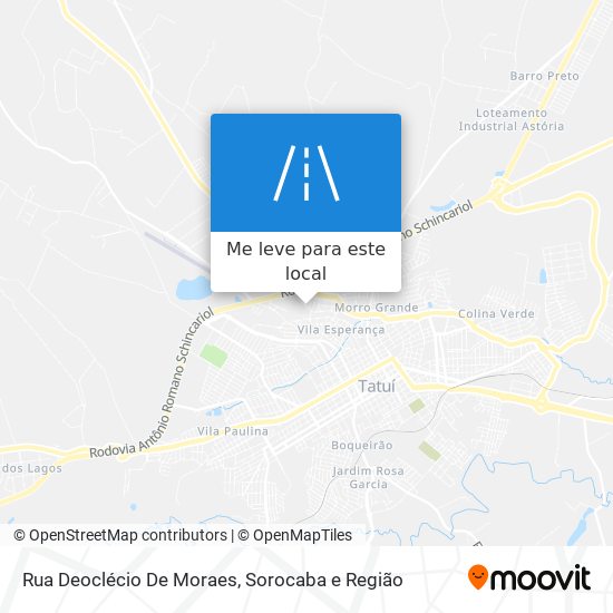 Rua Deoclécio De Moraes mapa