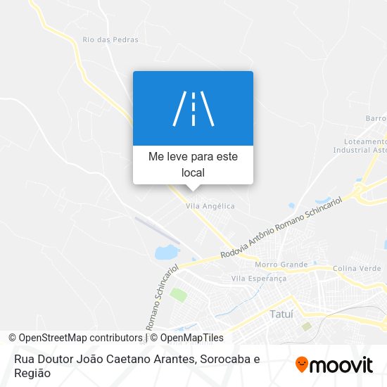Rua Doutor João Caetano Arantes mapa
