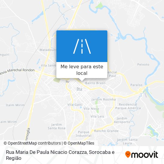 Rua Maria De Paula Nicacio Corazza mapa