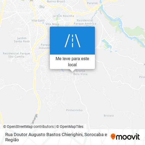 Rua Doutor Augusto Bastos Chierighini mapa