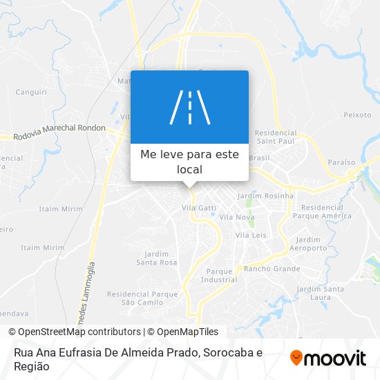 Rua Ana Eufrasia De Almeida Prado mapa