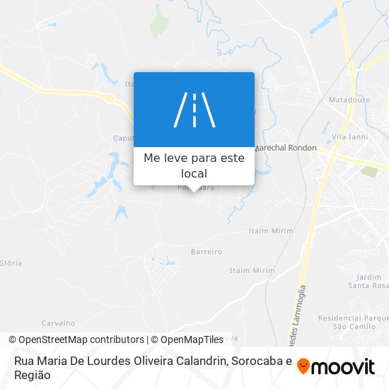 Rua Maria De Lourdes Oliveira Calandrin mapa