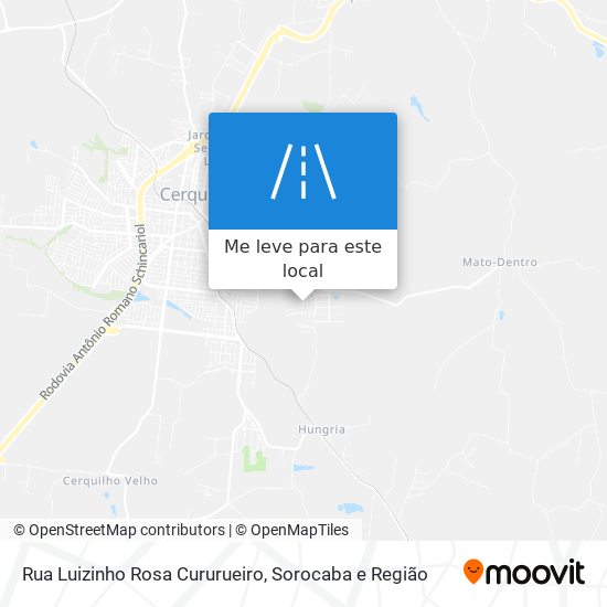 Rua Luizinho Rosa Cururueiro mapa