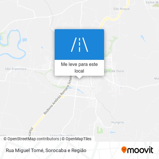 Rua Miguel Tomé mapa