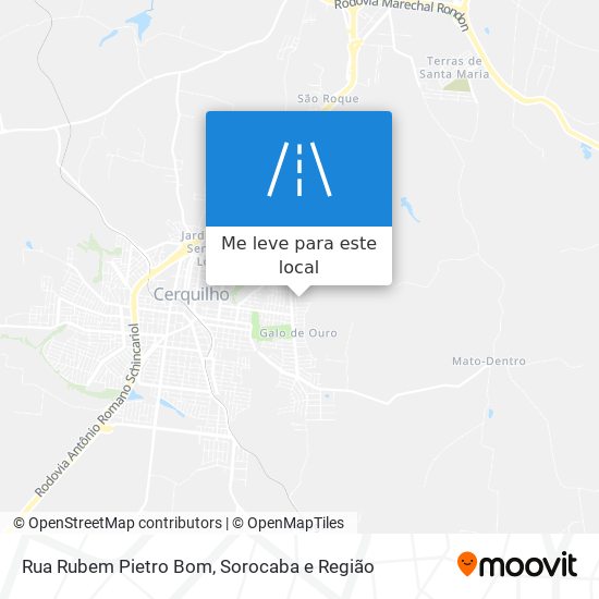 Rua Rubem Pietro Bom mapa