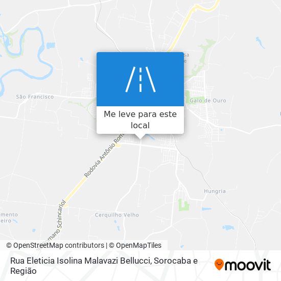 Rua Eleticia Isolina Malavazi Bellucci mapa