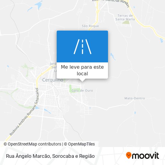 Rua Ângelo Marcão mapa