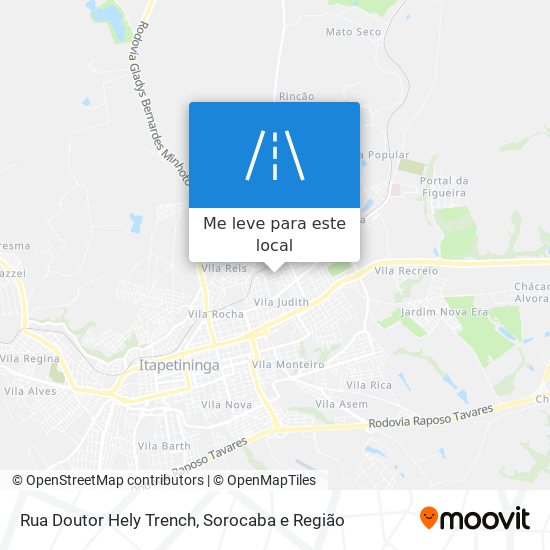 Rua Doutor Hely Trench mapa