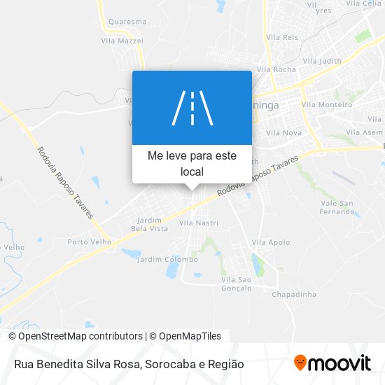 Rua Benedita Silva Rosa mapa