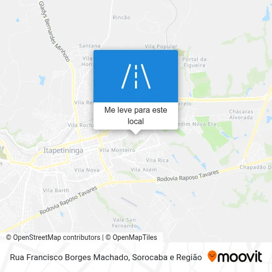 Rua Francisco Borges Machado mapa