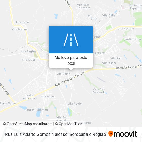 Rua Luiz Adalto Gomes Nalesso mapa