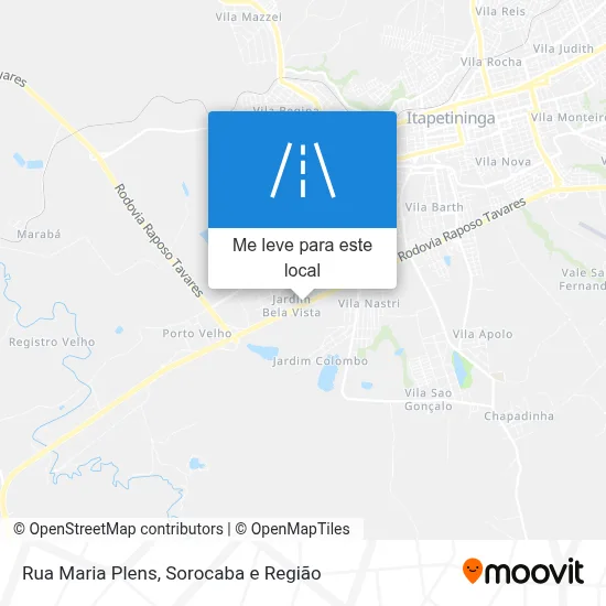 Rua Maria Plens mapa