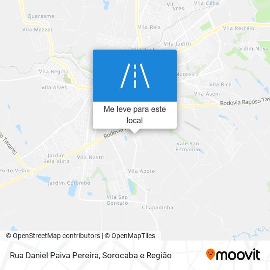 Rua Daniel Paiva Pereira mapa