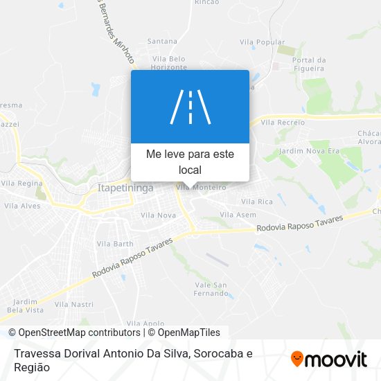 Travessa Dorival Antonio Da Silva mapa