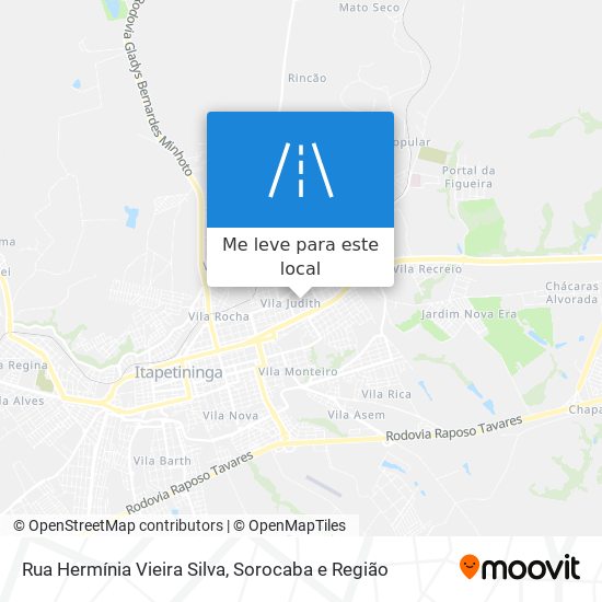 Rua Hermínia Vieira Silva mapa