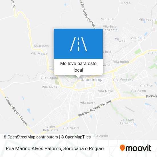 Rua Marino Alves Palomo mapa