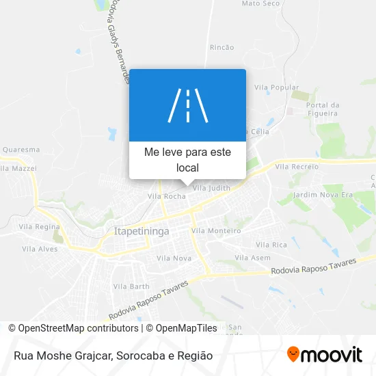 Rua Moshe Grajcar mapa