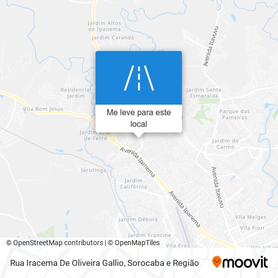 Rua Iracema De Oliveira Gallio mapa