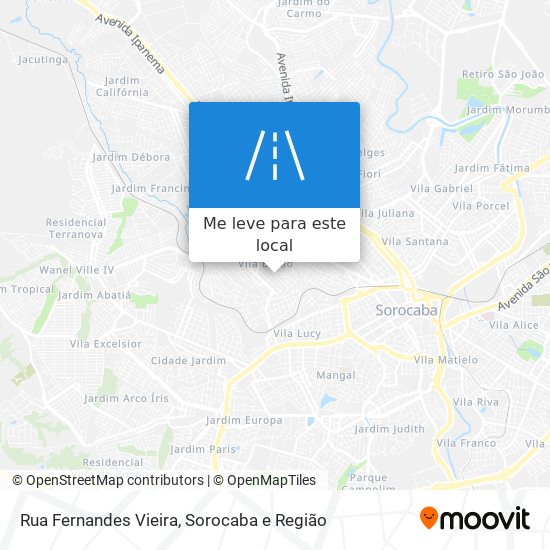 Rua Fernandes Vieira mapa