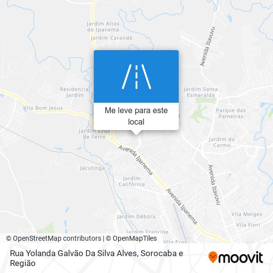 Rua Yolanda Galvão Da Silva Alves mapa