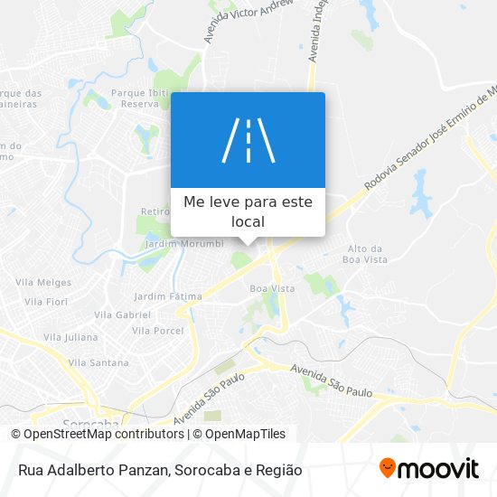 Rua Adalberto Panzan mapa