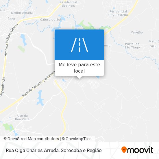 Rua Olga Charles Arruda mapa