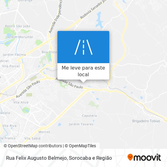 Rua Felix Augusto Belmejo mapa