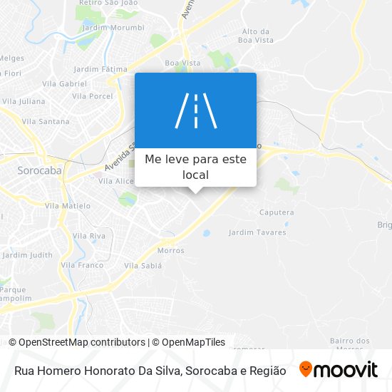 Rua Homero Honorato Da Silva mapa