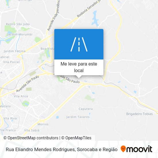 Rua Eliandro Mendes Rodrigues mapa
