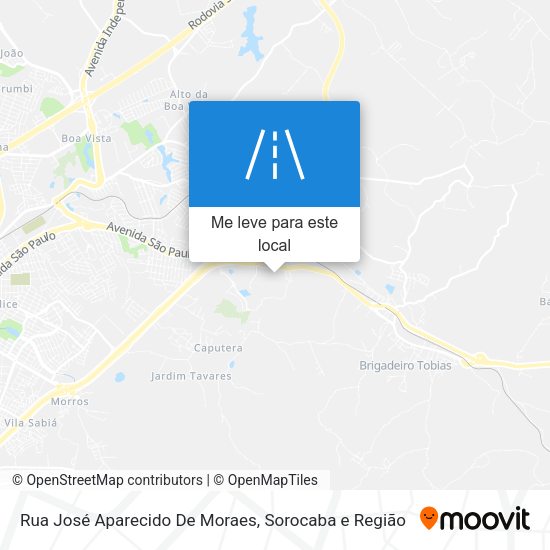 Rua José Aparecido De Moraes mapa