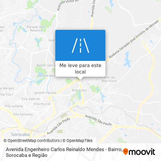 Avenida Engenheiro Carlos Reinaldo Mendes - Bairro mapa