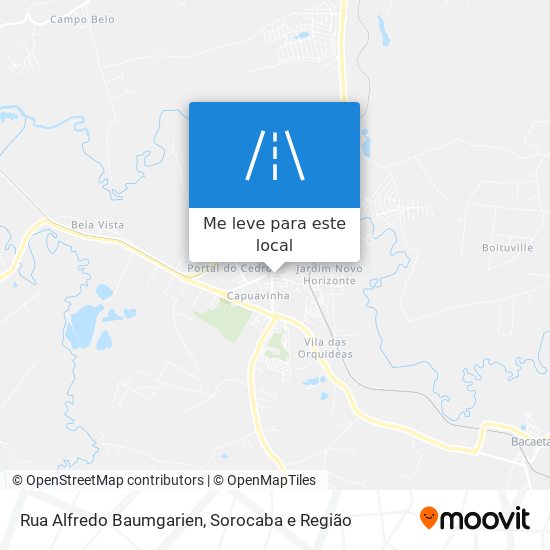 Rua Alfredo Baumgarien mapa