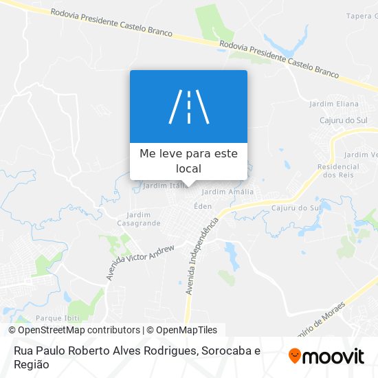 Rua Paulo Roberto Alves Rodrigues mapa