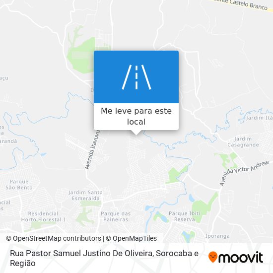 Rua Pastor Samuel Justino De Oliveira mapa