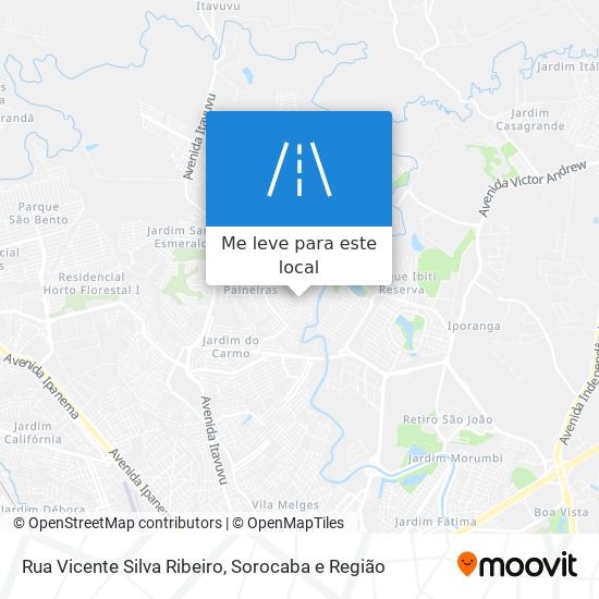 Rua Vicente Silva Ribeiro mapa