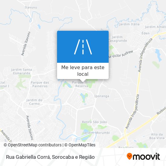 Rua Gabriella Corrá mapa