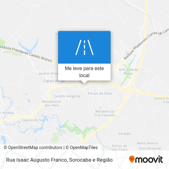 Rua Isaac Augusto Franco mapa