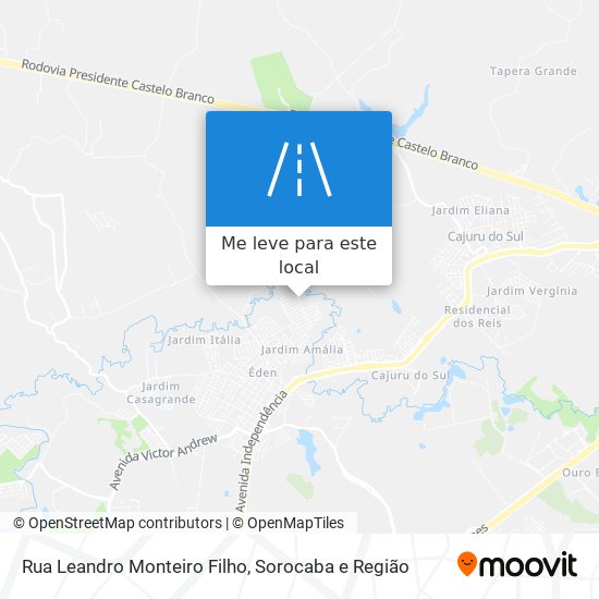 Rua Leandro Monteiro Filho mapa