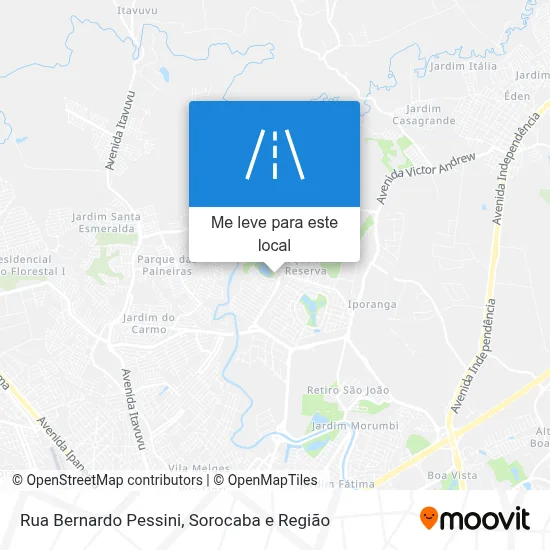 Rua Bernardo Pessini mapa