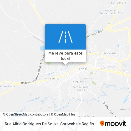 Rua Alirio Rodrigues De Souza mapa