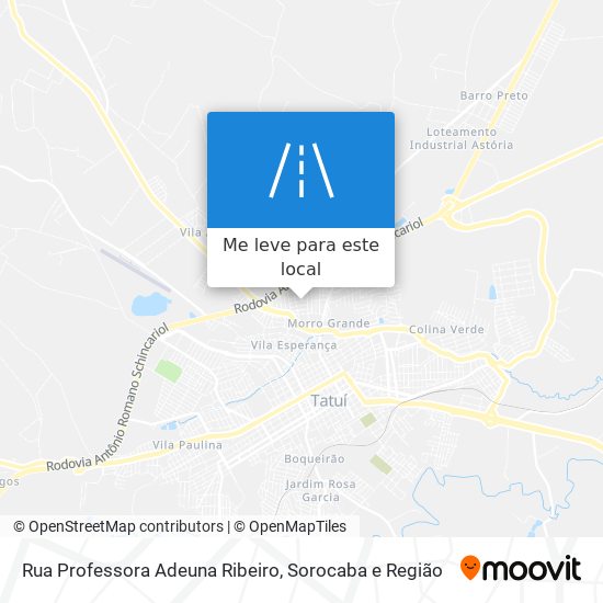 Rua Professora Adeuna Ribeiro mapa