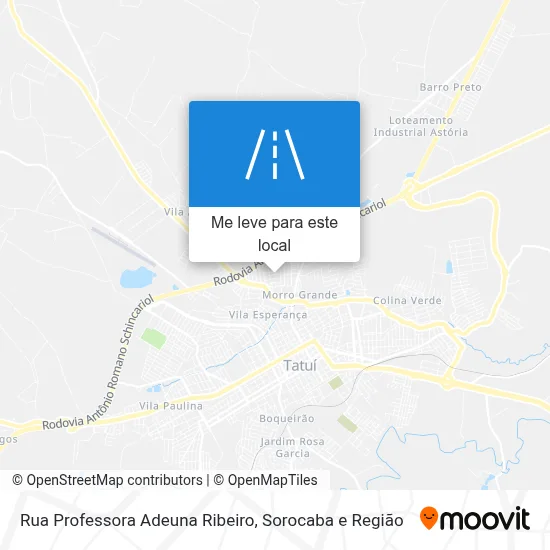 Rua Professora Adeuna Ribeiro mapa