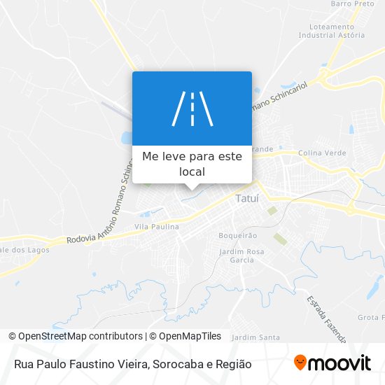 Rua Paulo Faustino Vieira mapa