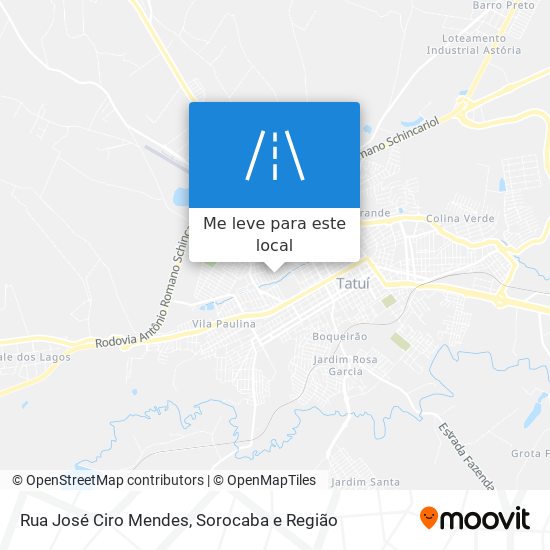 Rua José Ciro Mendes mapa