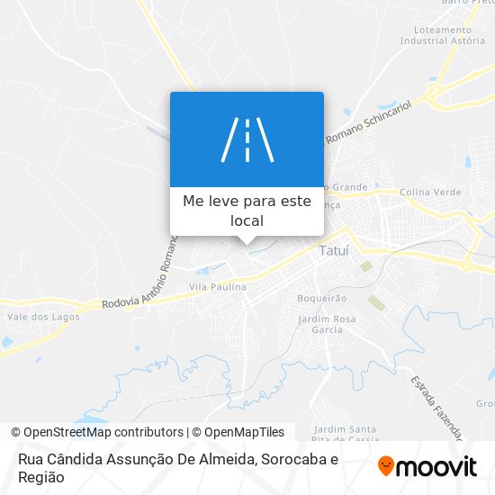 Rua Cândida Assunção De Almeida mapa