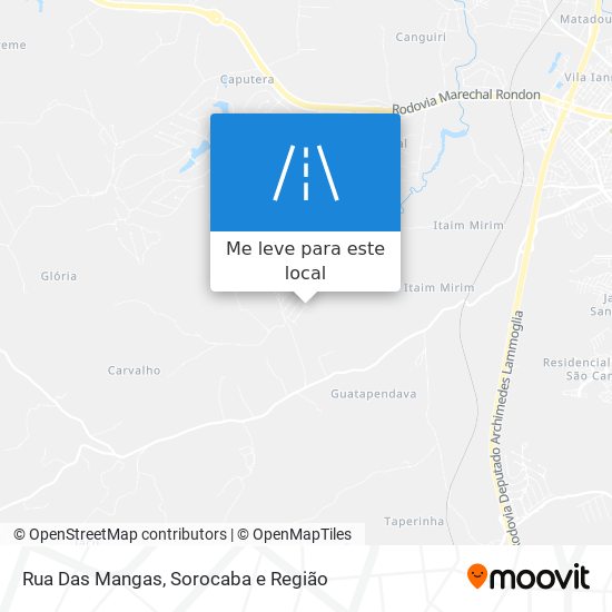 Rua Das Mangas mapa